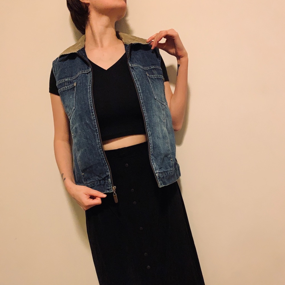 Vintage Denim & Corduroy Vest